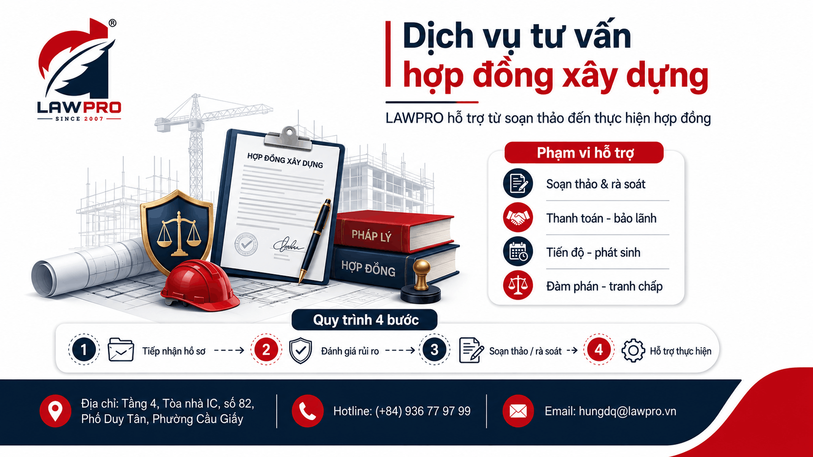 Dịch vụ tư vấn hợp đồng xây dựng của LAWPRO